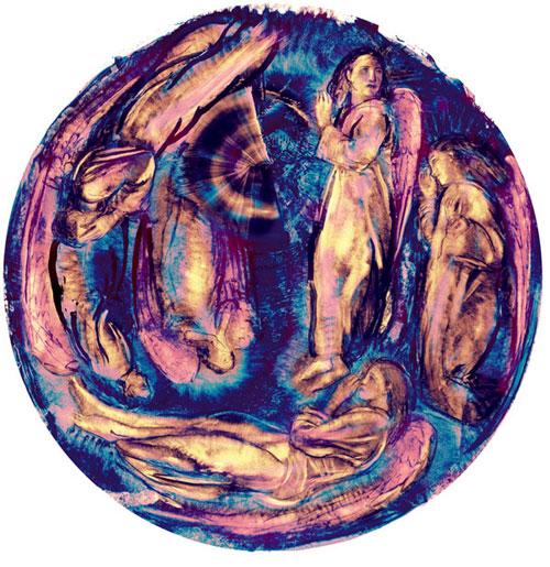 500x515 Rose Window Sketch Hillstream Llc - Rose Window Sketch