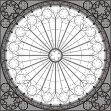220x220 Rose Window - Rose Window Sketch