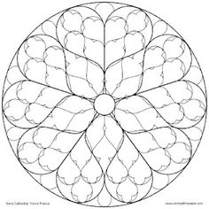 236x236 The 129 Best Architecture Images Art Drawings - Rose Window Sketch