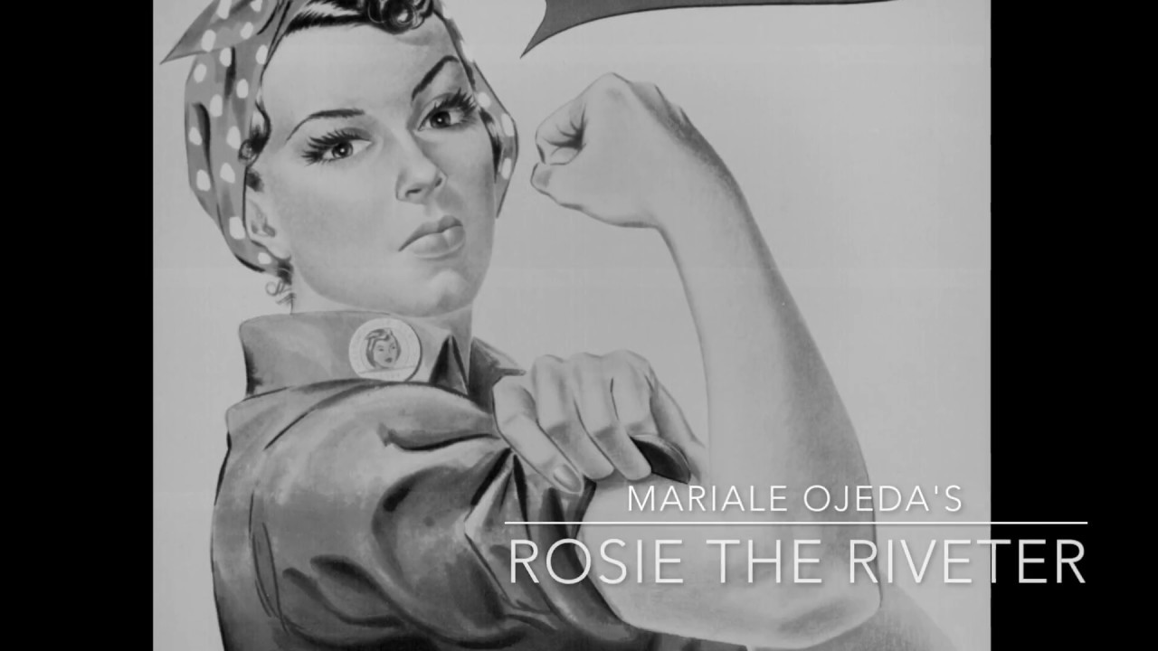 1280x720 Rosie The Riveter Drawing Time Lapse - Rosie The Riveter Sketch