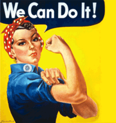 400x422 The Rosie The Riveter Has Died - Rosie The Riveter Sketch