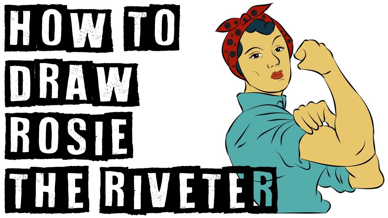1280x720 How To Draw Rosie The Riveter - Rosie The Riveter Sketch
