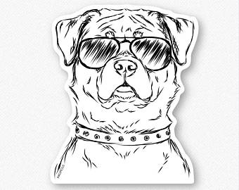 340x270 Rottweiler Drawing Etsy - Rottweiler Sketch