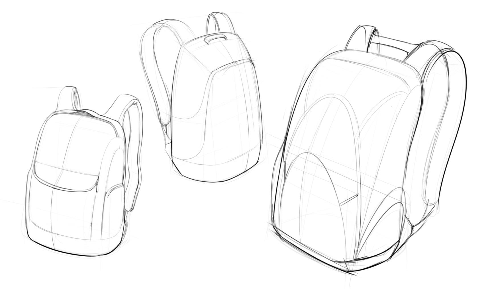 Designing backpacks. Референсы с рюкзаком. Технический эскиз рюкзака. Рюкзак скетч. Рюкзак для рисования.