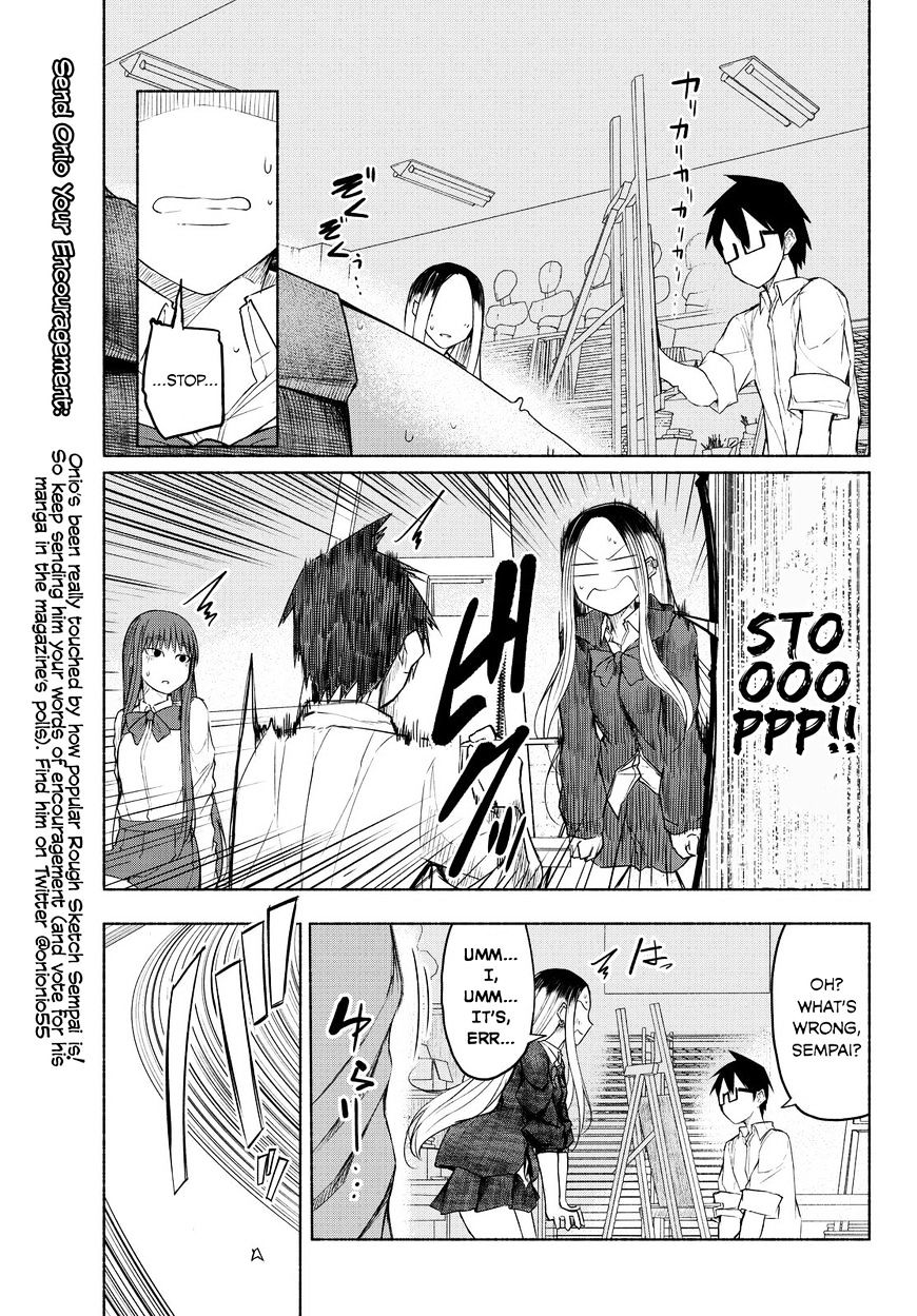 870x1249 Rough Sketch Senpai Chapter 12 The Art Club President, Kirishima - Rough Sketch Senpai