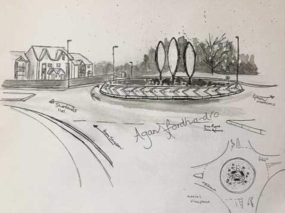 570x427 Friends Take On Roundabout Makeover Challenge News Bude - Roundabout Sketch