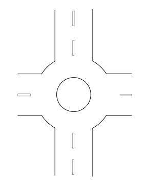 281x364 Printable Accident Sketch Roundabout Legal Pleading Template - Roundabout Sketch