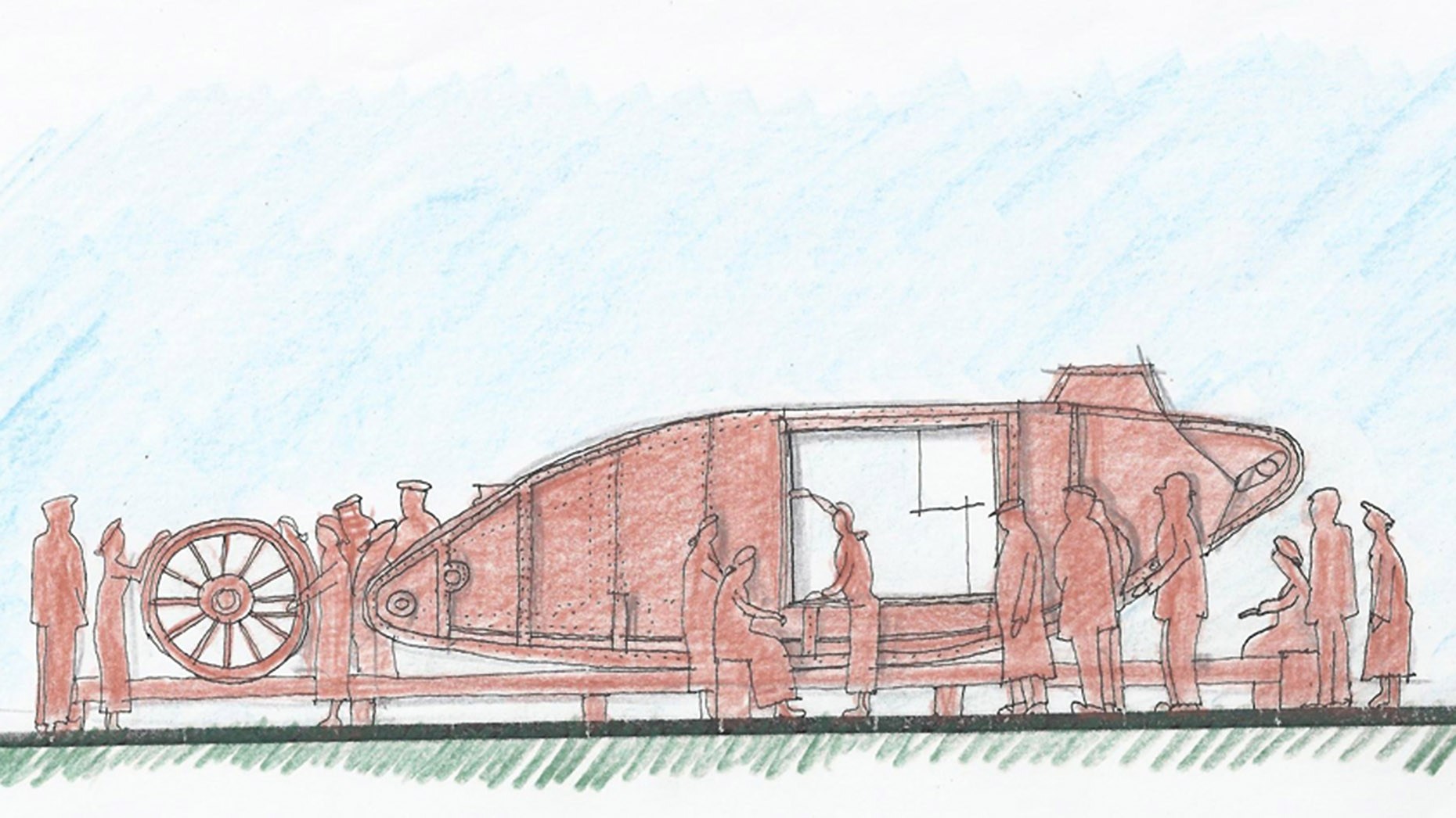1860x1046 Tank Memorial Proposed For Lincoln Roundabout - Roundabout Sketch