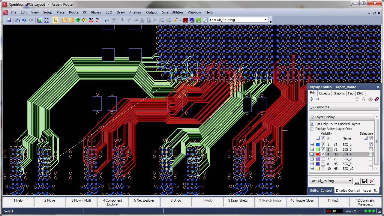 1280x720 Xpedition Xpcb Sketch Router Sketch Hug Route - Router Sketch