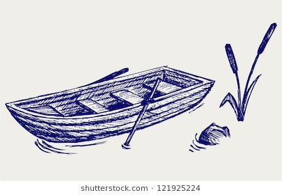 405x280 Collection Of Row Boat Drawing Download Them And Try To Solve - Row Boat Sketch
