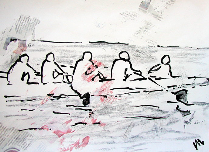 688x500 Liz Milburn - Rowing Sketch