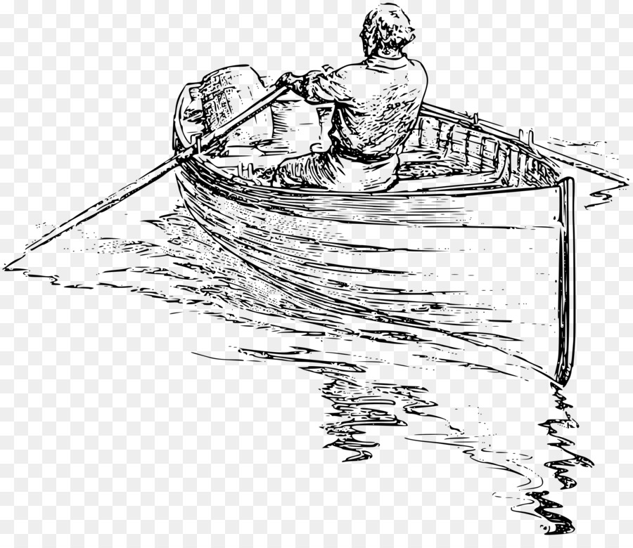 900x780 Rowing Drawing Boat Clip Art - Rowing Sketch