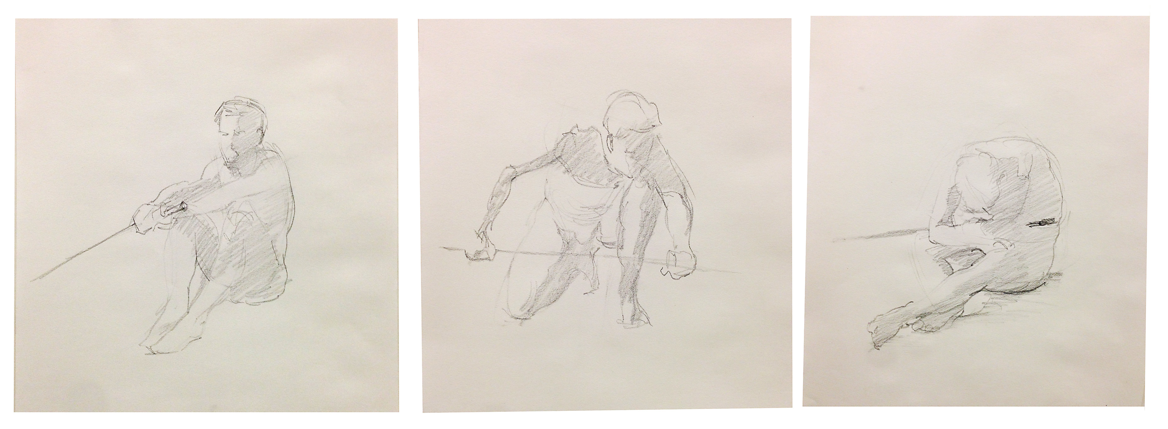 3718x1367 Thursday Life Drawing @ Atelier Westerdok - Rowing Sketch