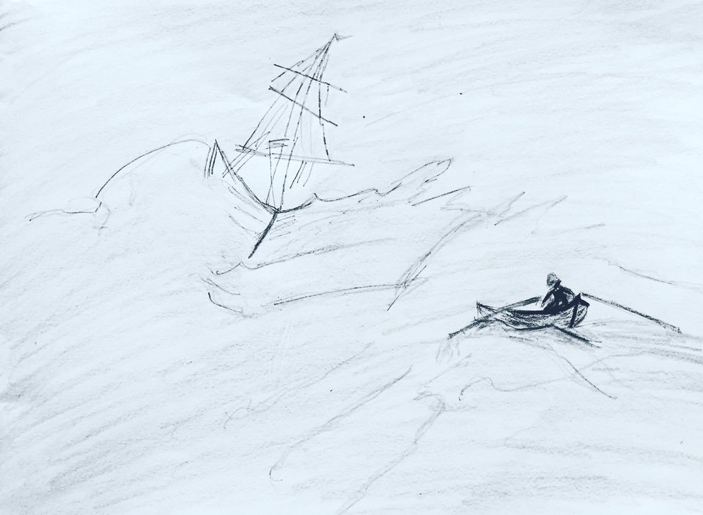 1024x750 Sony Gharmalkar On Twitter I Think I Am Becoming A - Rowing Sketch