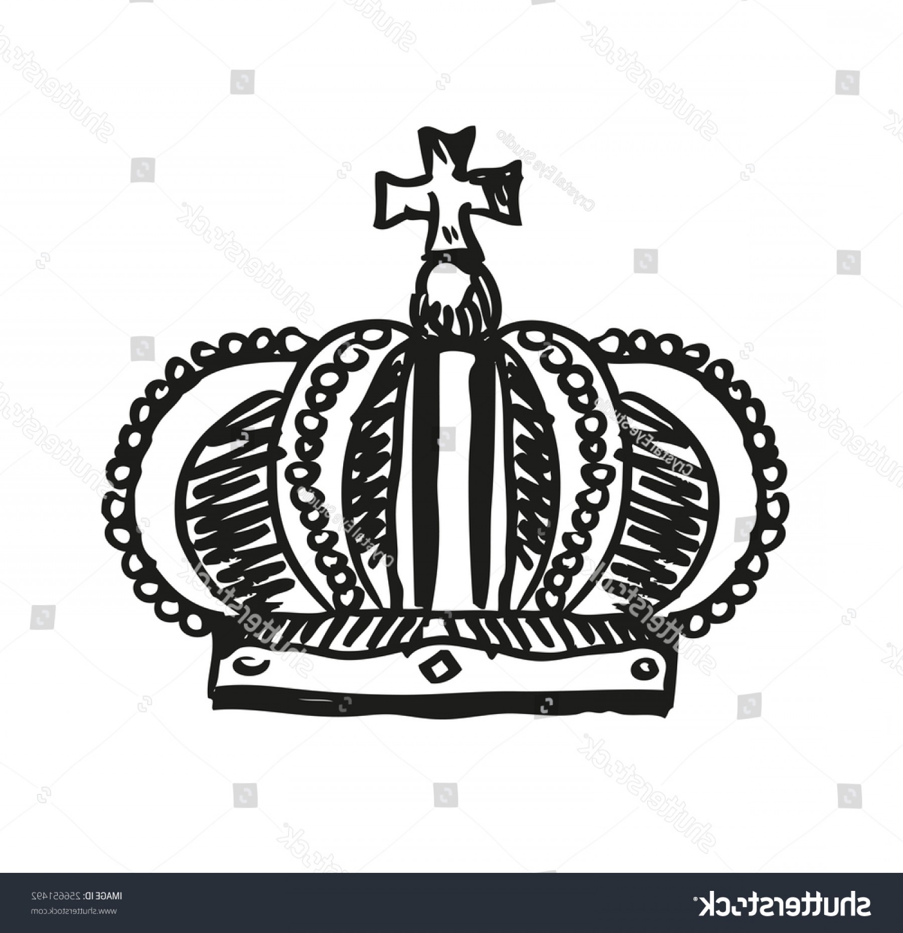 1800x1861 Royal Crown Doodle Hand Sketch Style Shopatcloth - Royal Crown Sketch
