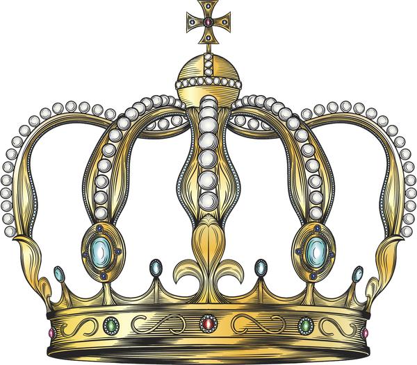 600x526 Cool Traditional Vintage Pen Sketch Royal Crown Cartoon Vinyl - Royal Crown Sketch