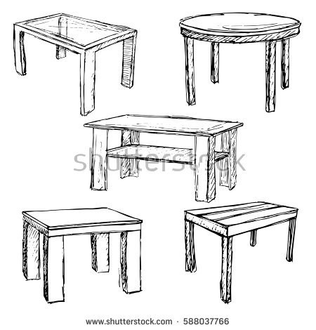 450x470 Furniture Sketches Interior Outline Stock Royalty Free - Royalty Free Sketches