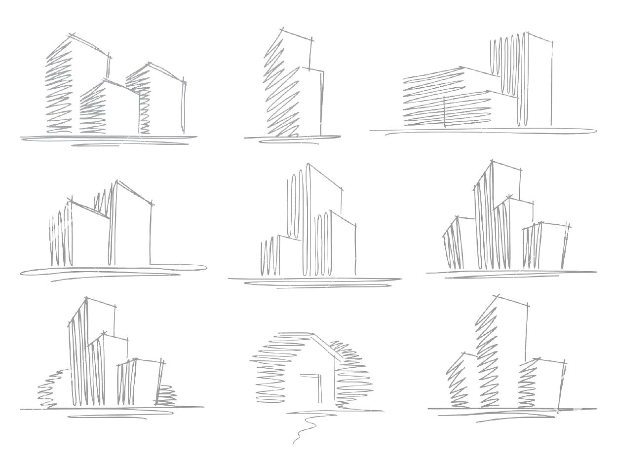1250x923 Sketches Of Buildings Royalty Free Cliparts Vectors And Stock - Royalty Free Sketches