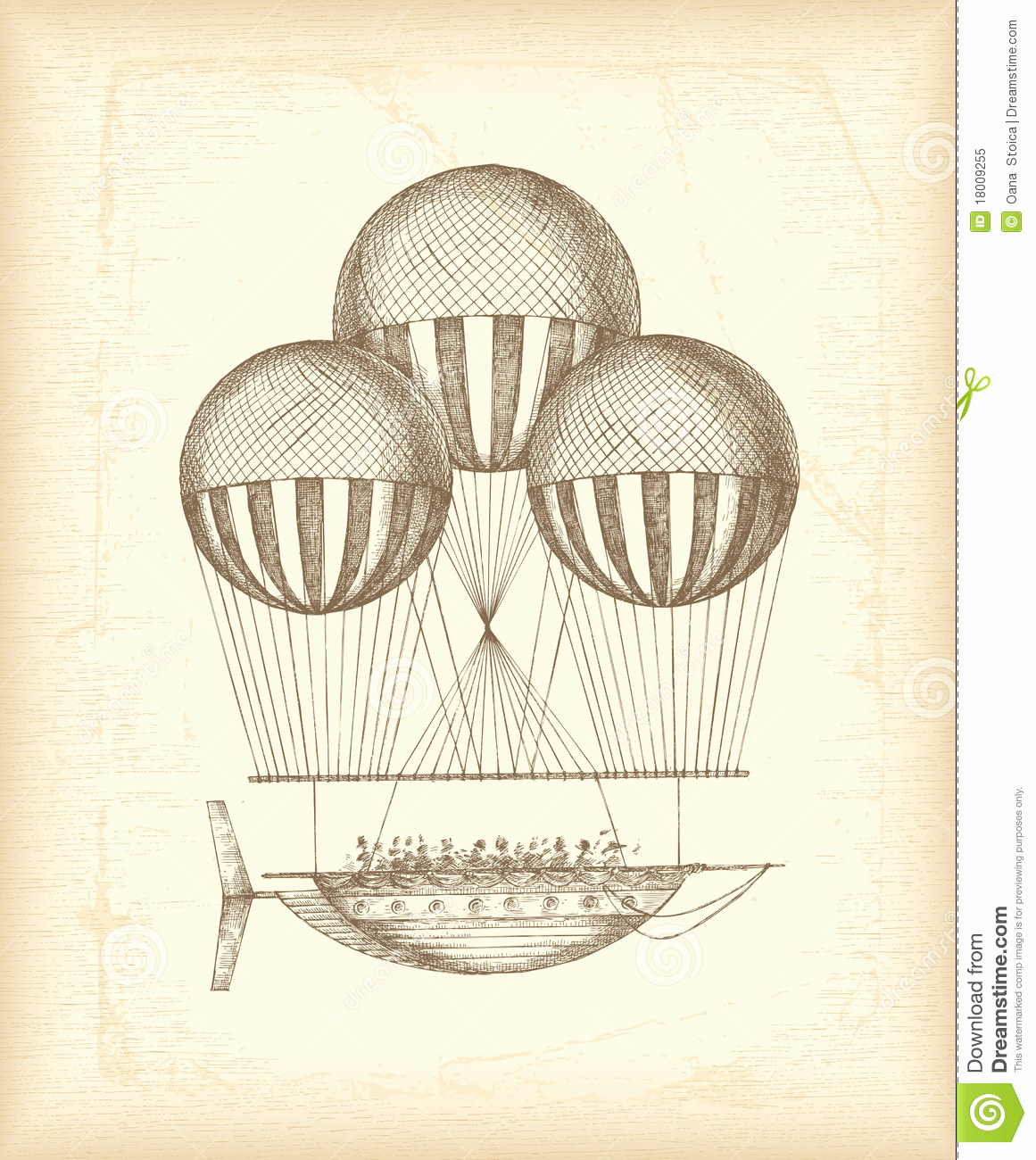 1161x1300 Vintage Sketches Vintage Balloon Sketch Royalty Free Stock Photo - Royalty Free Sketches