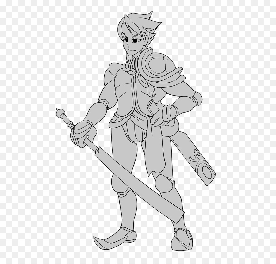 900x860 Line Art Cartoon Character Sketch - Rpg Sketch
