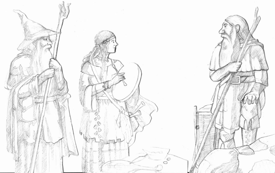 900x567 Character Sketch For Rpg Iv By Danielpapen - Rpg Sketch