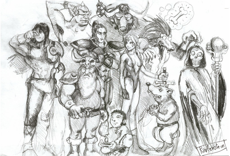 800x541 Cover Rpg Sketch By Raufenstein - Rpg Sketch