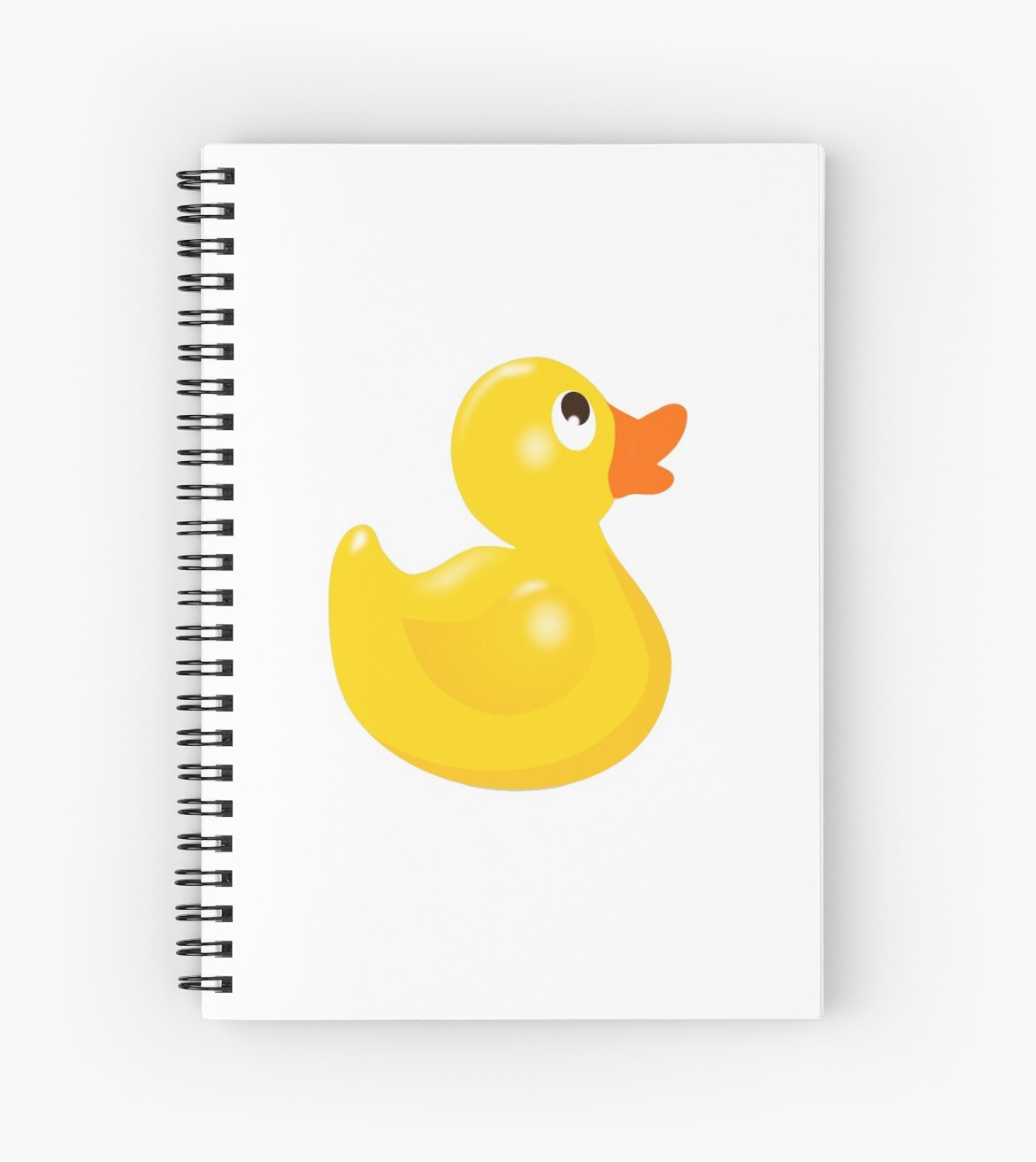 1171x1313 Rubber Duck, Yellow, Duck, Bath Duck Spiral Notebooks By Tom Hill - Rubber Duck Sketch