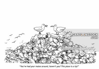 400x280 Rubbish Tips Cartoons And Comics - Rubbish Sketch