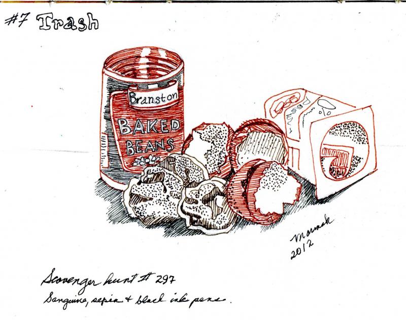 800x632 Scavenger Hunt - Rubbish Sketch