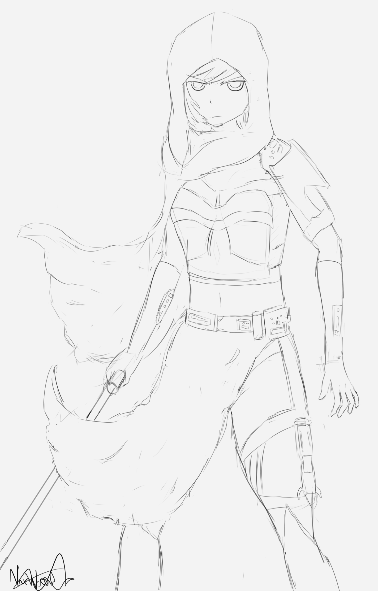 1600x2500 My Fanart Of Sith Ruby (Sketch) Rwby - Ruby Sketch