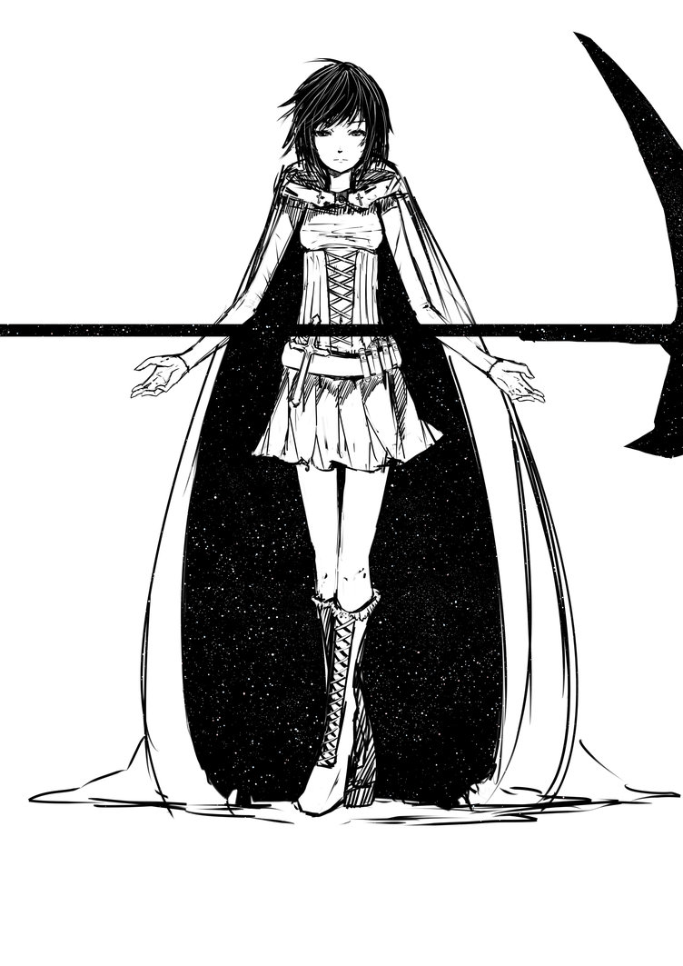 752x1063 Rwby - Ruby Sketch