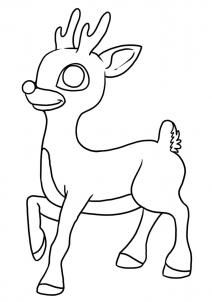 212x302 How To Draw Rudolph The Red Nosed Reindeer, Step By Step - Rudolph Sketch