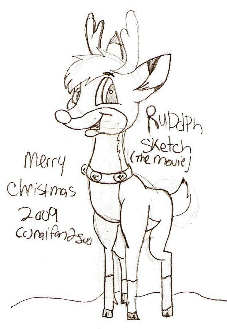 742x1075 Rudolph The Movie Sketch By Thebestbadnewz - Rudolph Sketch