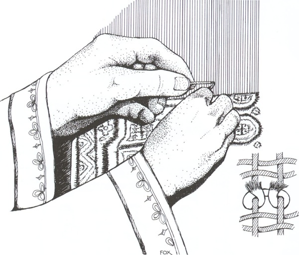 600x513 How Oriental Rugs Are Made Today - Rug Sketch