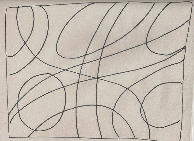 827x600 Faeries And Fibres Atomic Ribbons - Rug Sketch