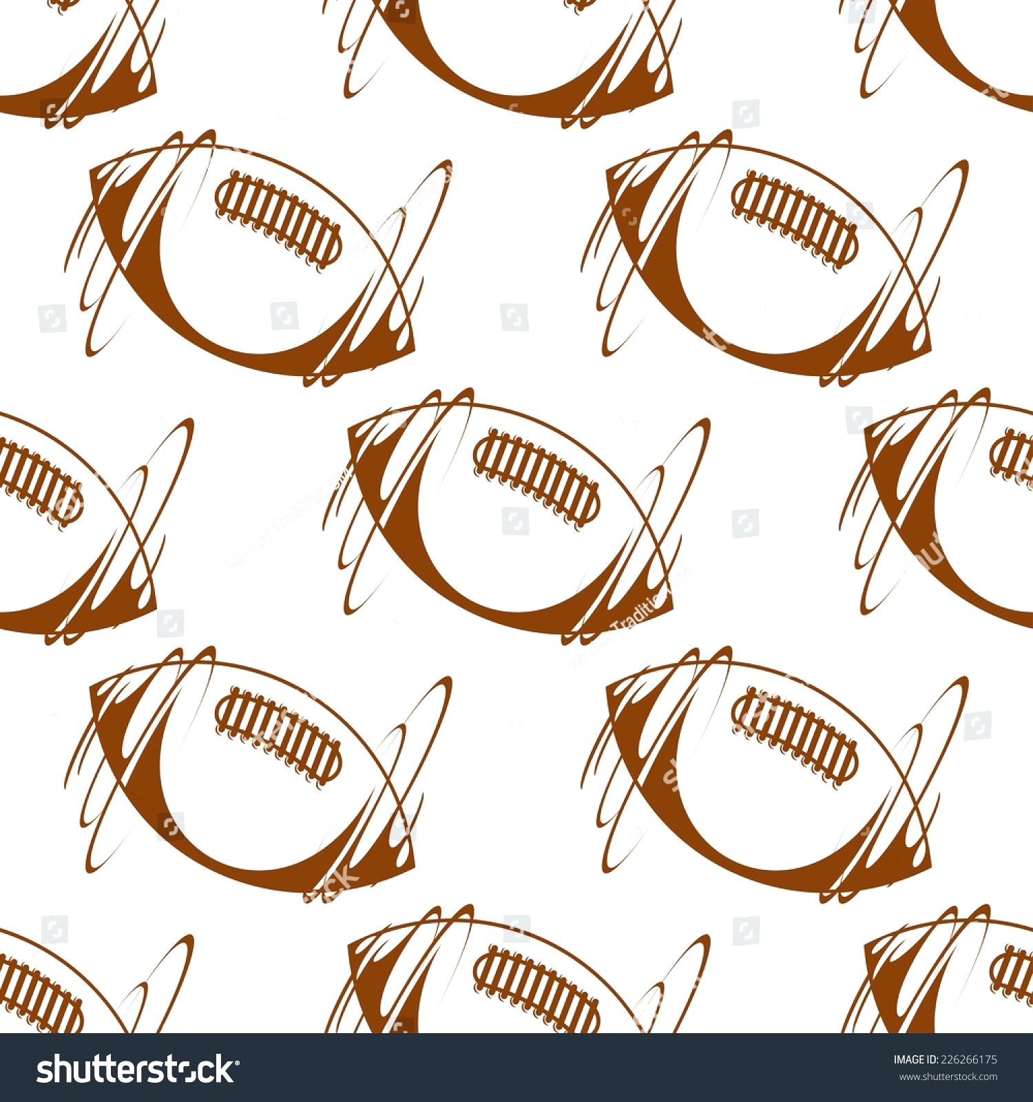 1500x1600 Template Rugby Ball Template Brown Vector Doodle Sketch Seamless - Rugby Ball Sketch