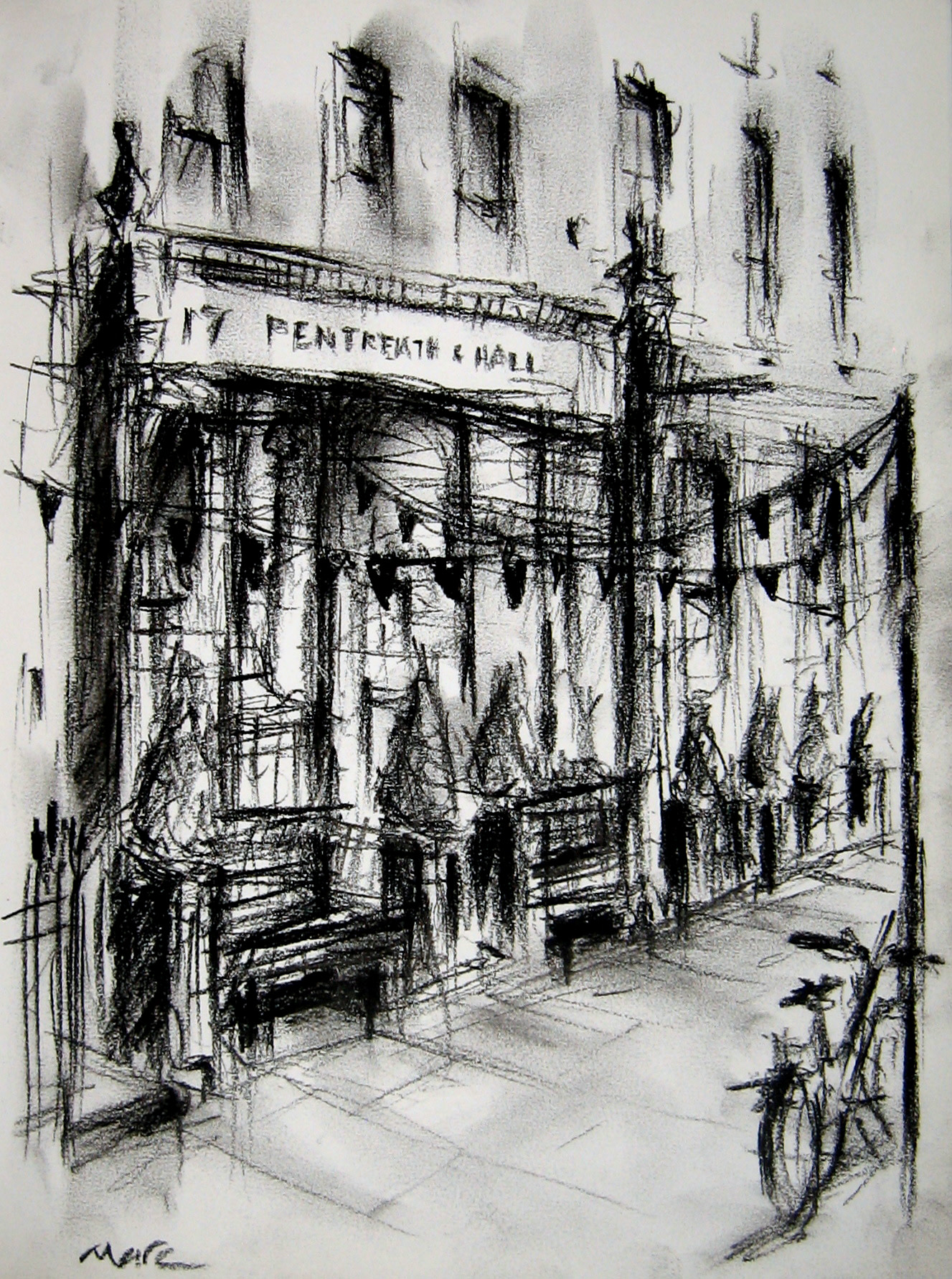 1327x1782 Pentreath Amp Hall Sketch On Rugby Street, W1 Artisan Gallery - Rugby Sketch