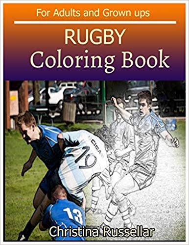 386x499 Rugby Coloring Book For Adults And Grown Ups Rugby Sketch - Rugby Sketch