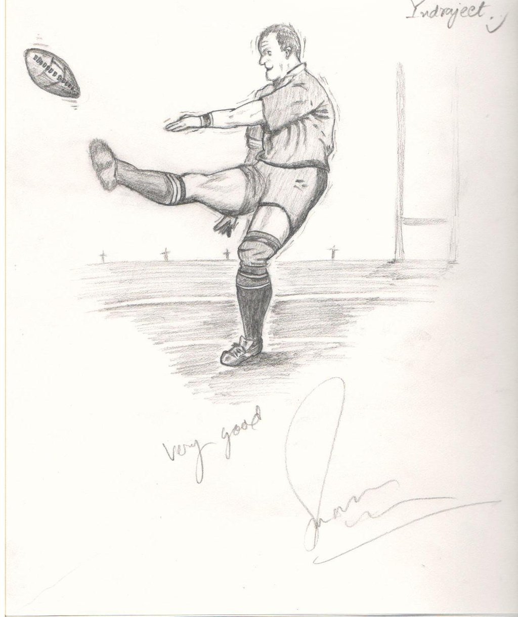 1024x1221 Rugby Shot...sketch.. By Indu111 - Rugby Sketch
