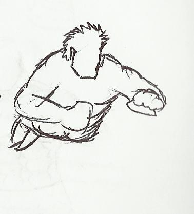 378x417 Flying Diving Rugby Sketch By Omdway - Rugby Sketch