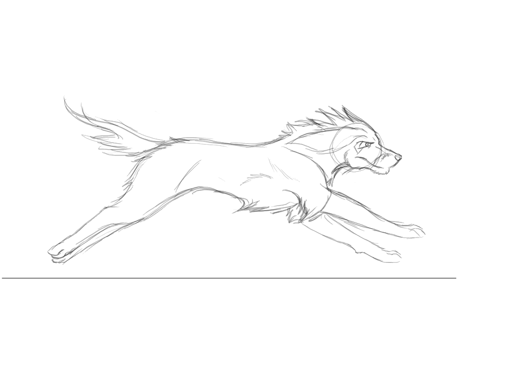 1024x745 How To Animate The Dog Run By Cumhcroi - Running Dog Sketch
