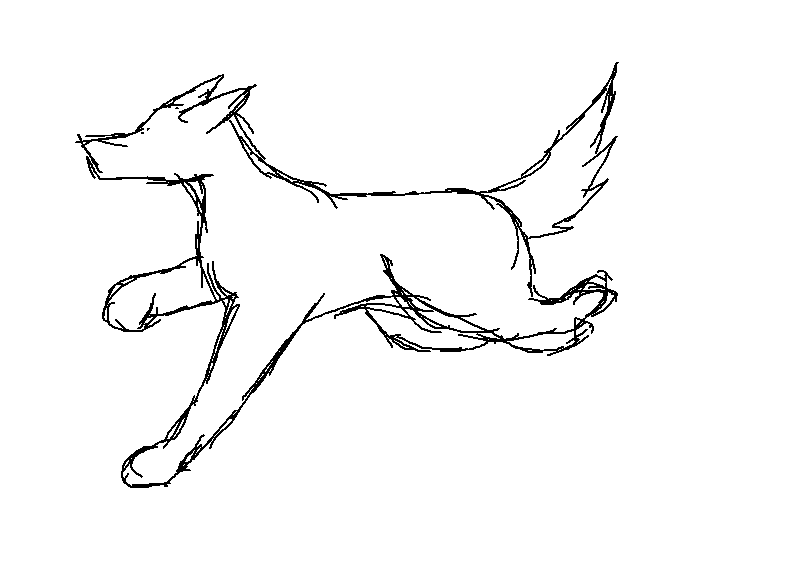 797x567 Running Dog Sketch By Lizzara - Running Dog Sketch