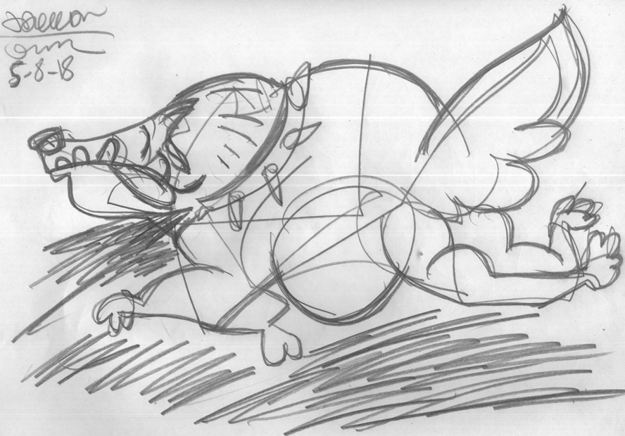 888x620 Running Dog - Running Dog Sketch