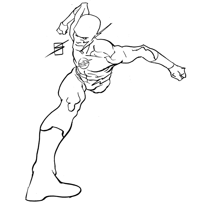 700x700 Running Man - Running Man Sketch