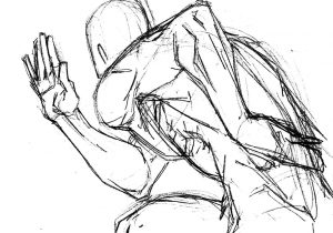 300x210 Running Man Pencil Art Sketch Of A Running Man Stock Illustration - Running Man Sketch