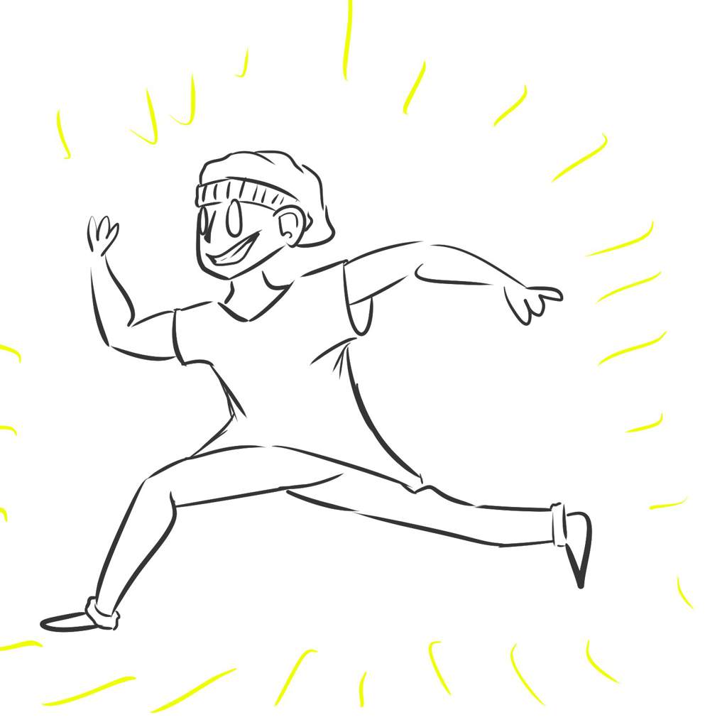 1024x1024 Daily Sketch - Running Man Sketch