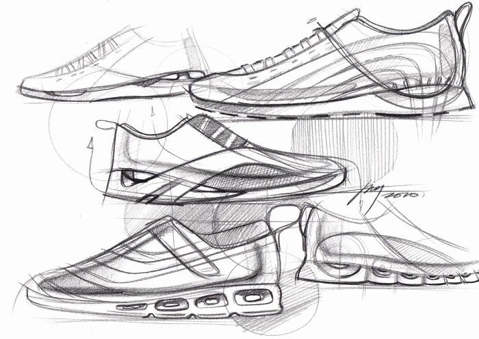 700x496 Sneaker Sketches Sketch A Day 179 Running Shoes Sketch A Day - Running Shoes Sketch