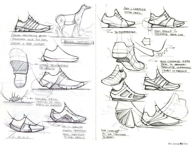 792x612 Running Shoe Sketches - Running Shoes Sketch