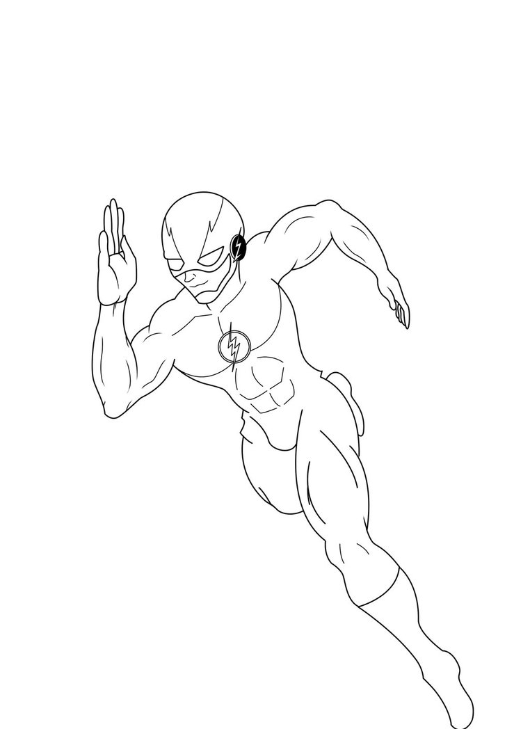 762x1048 The Flash Running - Running Sketch