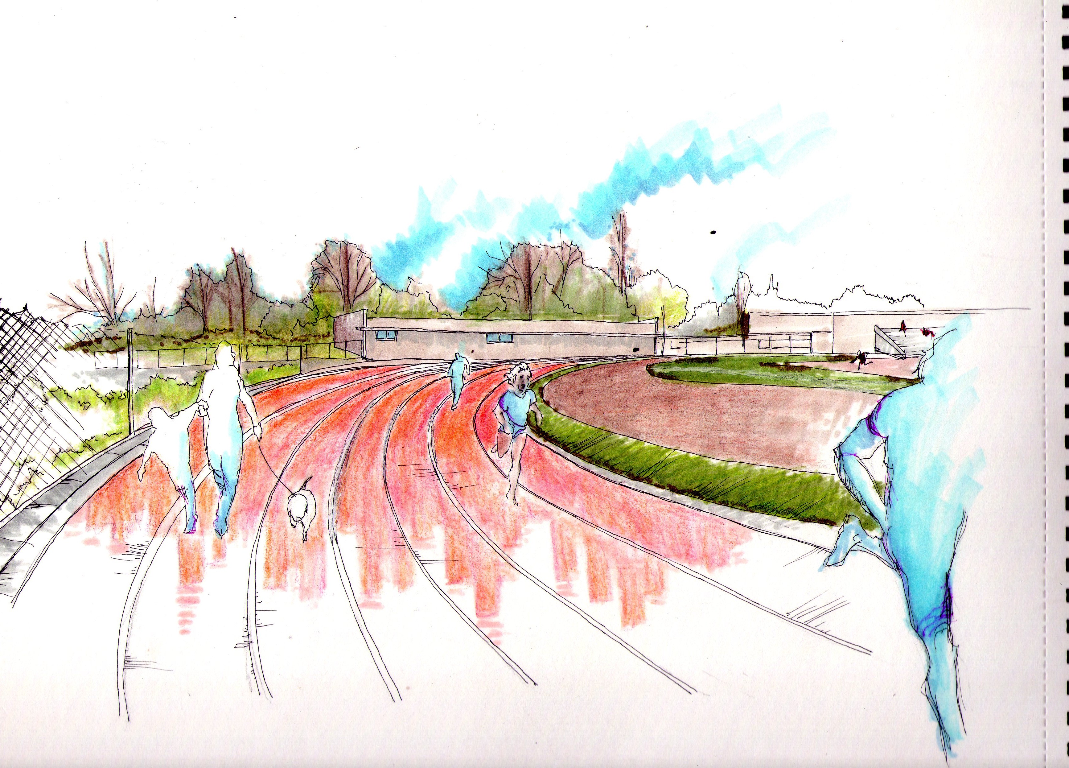 3467x2490 Sketches Reefportfolio - Running Track Sketch